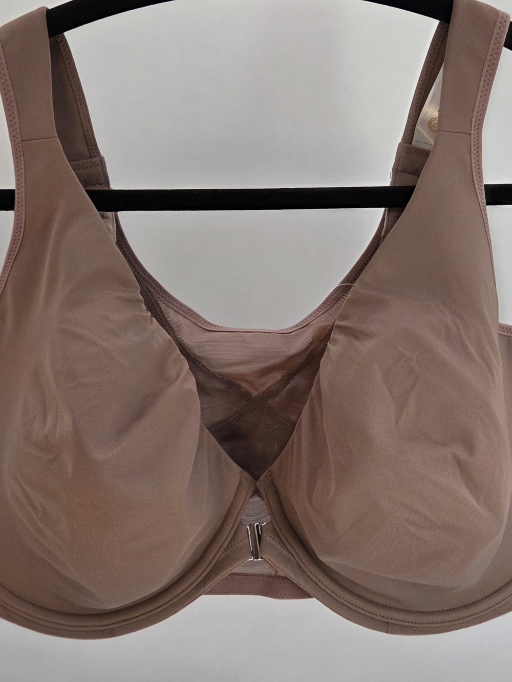 NWT 44DD Front Close Plunge Back Posture Correcting Full Coverage Unlined Bra - Picture 8 of 17